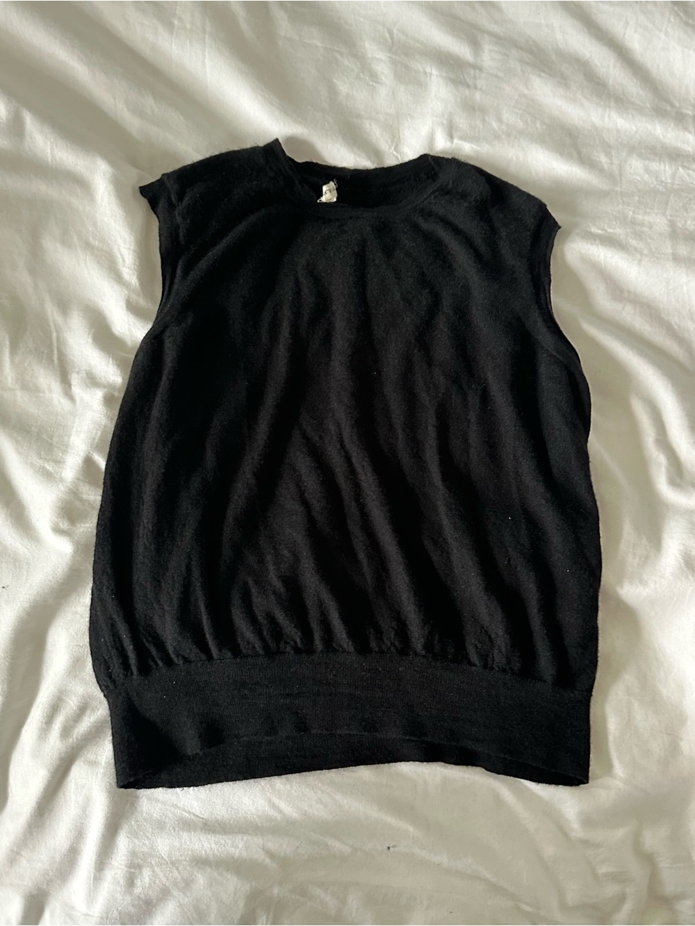 The Row XS Black Sleeveless Knit Top